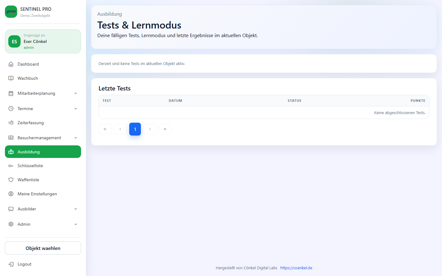 Ausbildung Übersicht